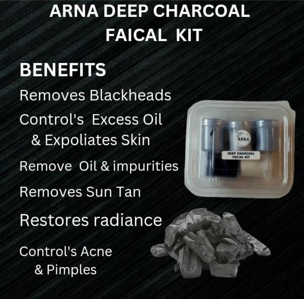 ARNA DEEP CHARCOAL FACIAL KIT