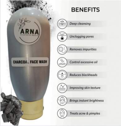 ARNA CHARCOAL FACE WASH 0